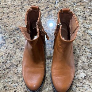 Franco Sarto Tan Ankle Boots